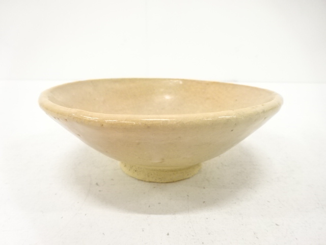 作家物　灰釉　平茶碗